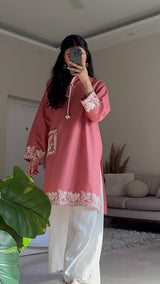 Rosy Embroidered Shirt