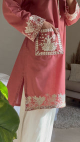 Rosy Embroidered Shirt