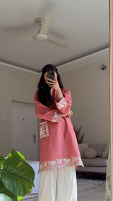 Rosy Embroidered Shirt