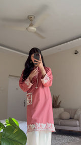 Rosy Embroidered Shirt