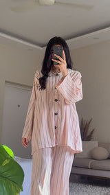 Strawberry Textured Co ord Set